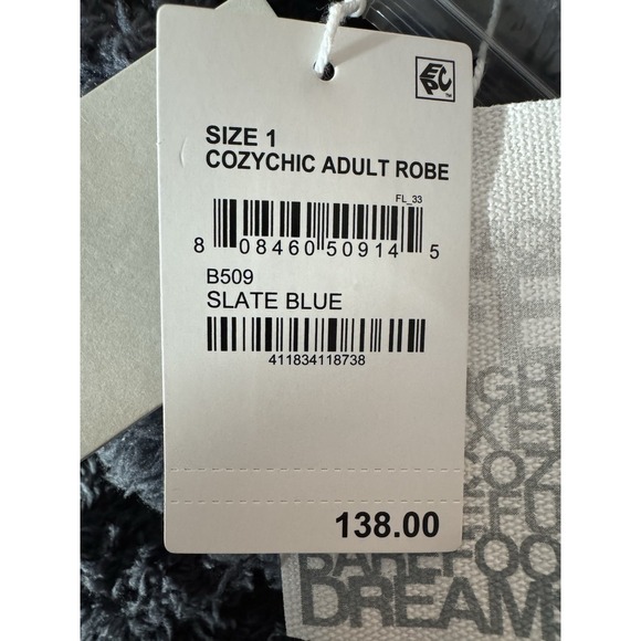 Barefoot Dreams The CozyChic Adult Robe Long Length Soft Loungewear Sleepwear - Picture 8 of 9